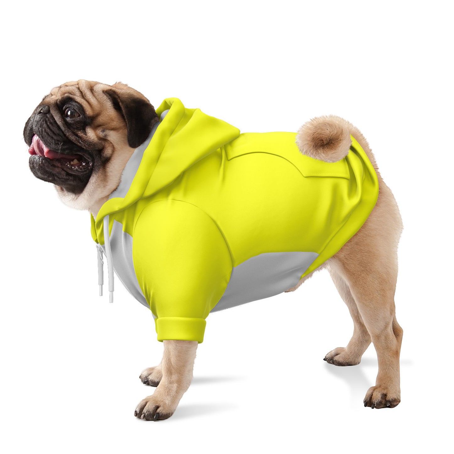 Dog Hoodie Zip-Up - Ice&Yellow