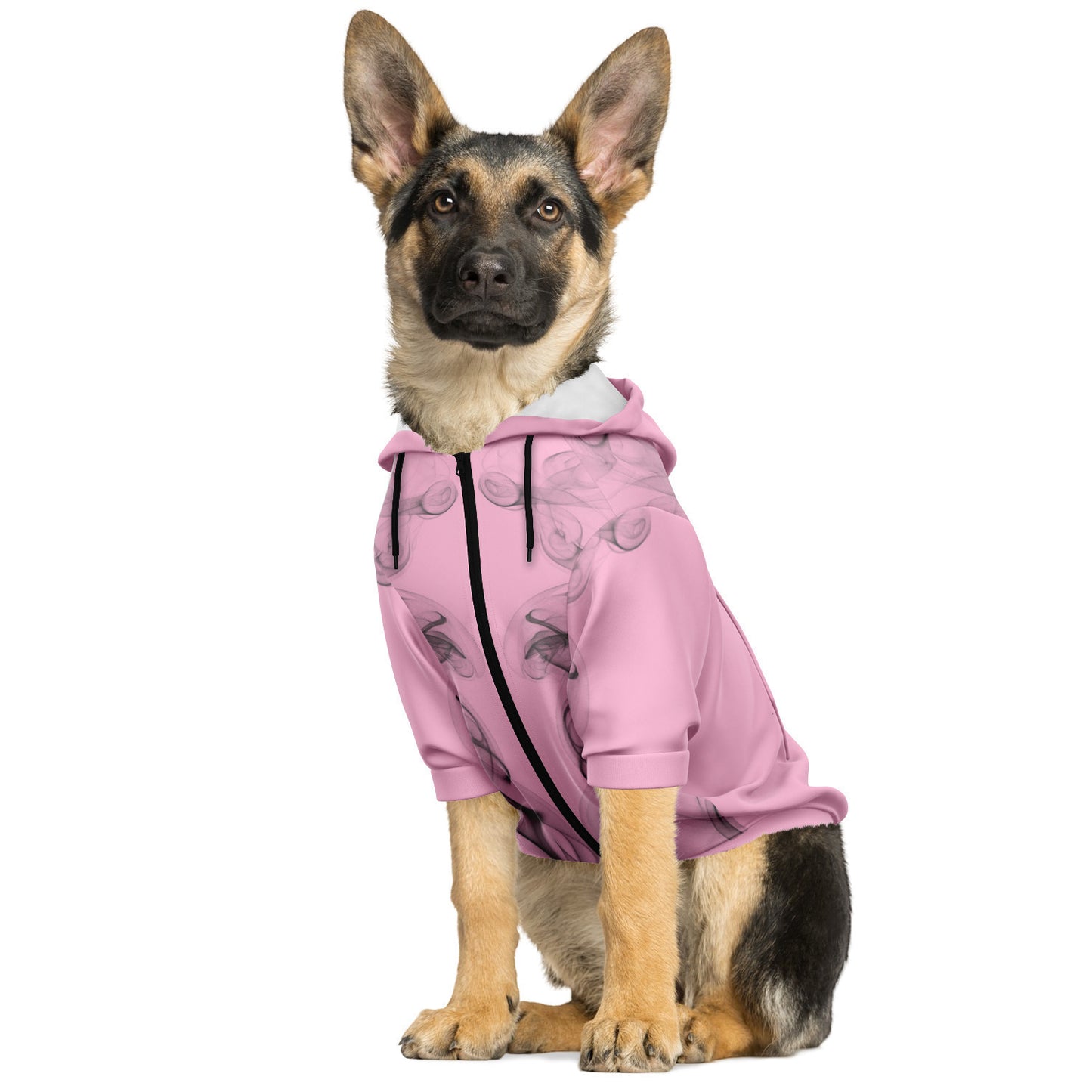 Dog Hoodie Zip-Up - Persian Pink Smoke