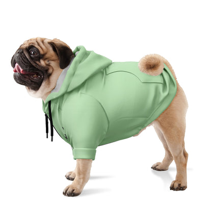 Dog Hoodie Zip-Up - Mint Sage