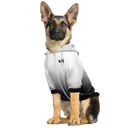 Dog Hoodie Zip-Up - Black Fade