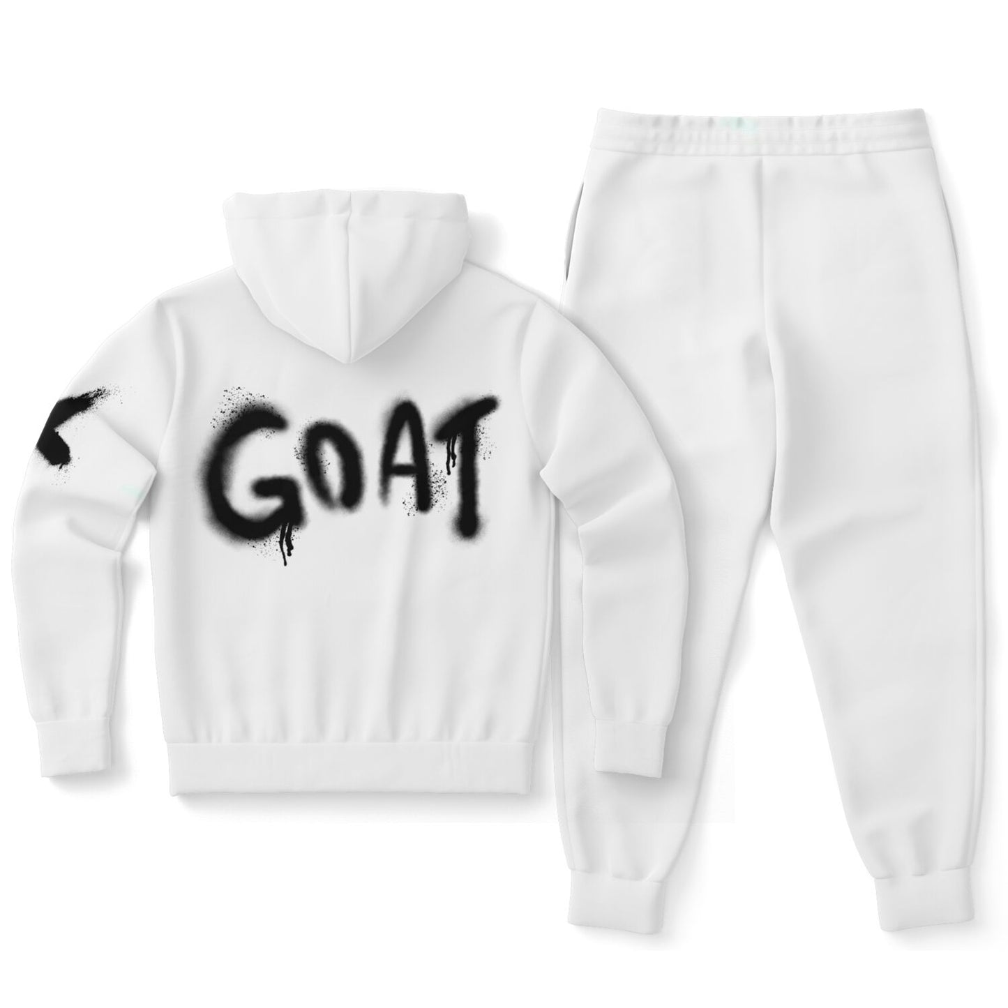 Dog Hoodie & Hoodie/Jogger Set - White Goat