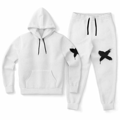 Dog Hoodie & Hoodie/Jogger Set - White Goat