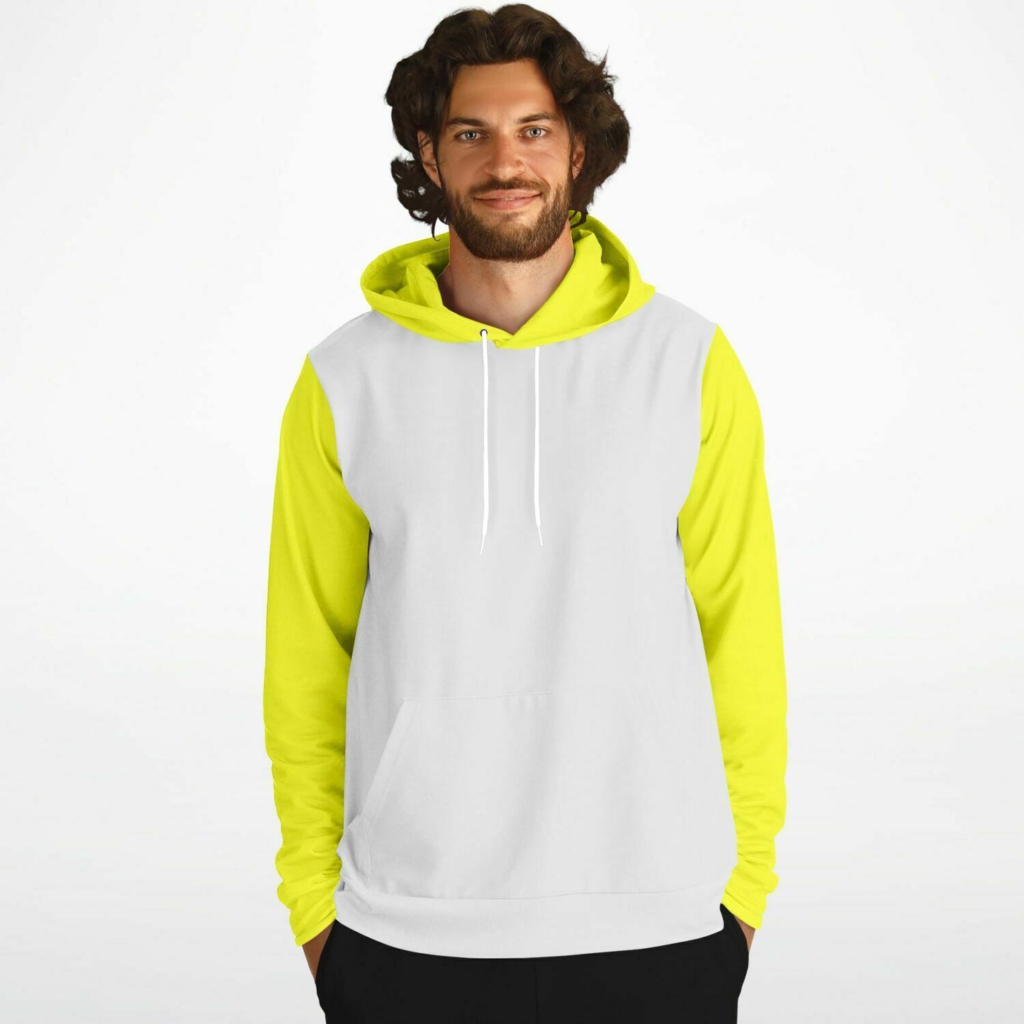 Dog Hoodie & Owner Hoodie Set - Ice&Yellow