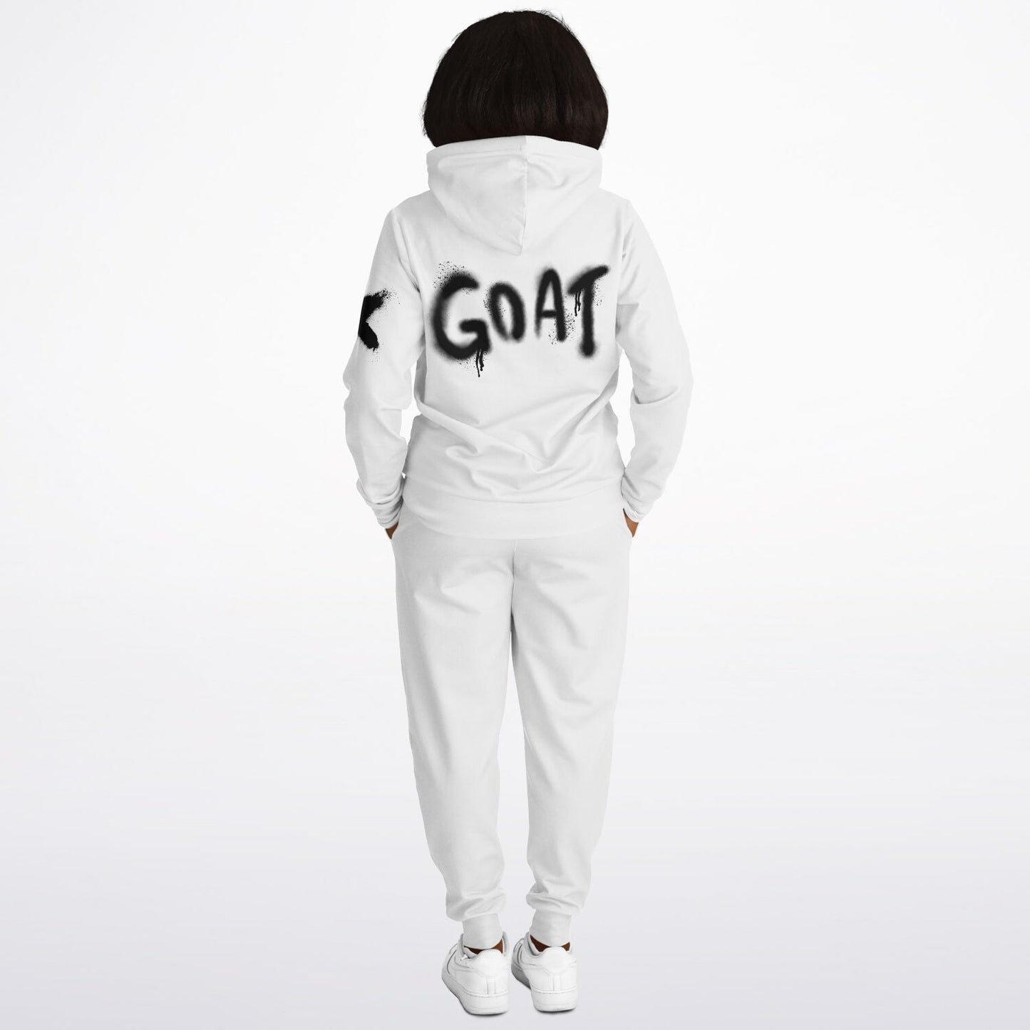 Dog Hoodie & Hoodie/Jogger Set - White Goat