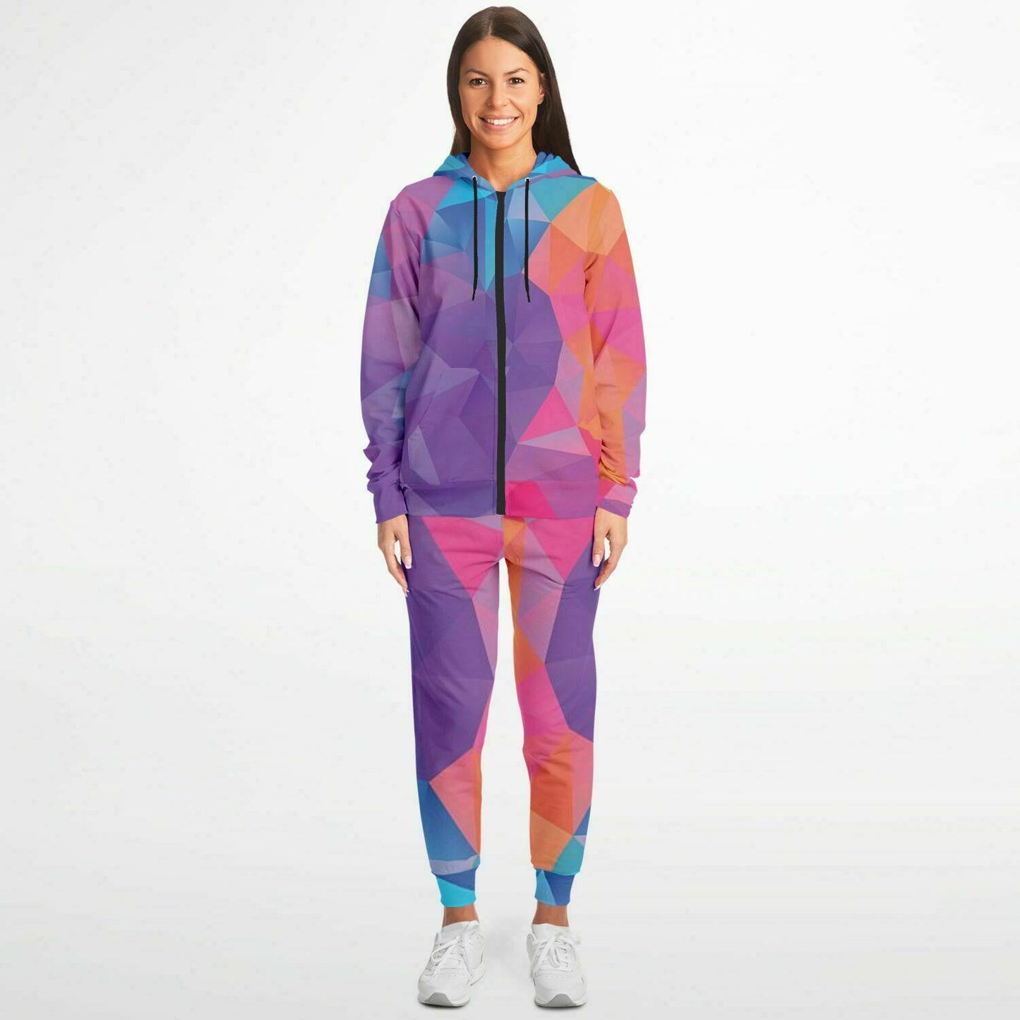 Dog Hoodie & Hoodie/Jogger Set - Geometric Neon