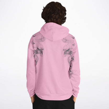 Dog Hoodie & Owner Hoodie Set - Persian Pink Smoke