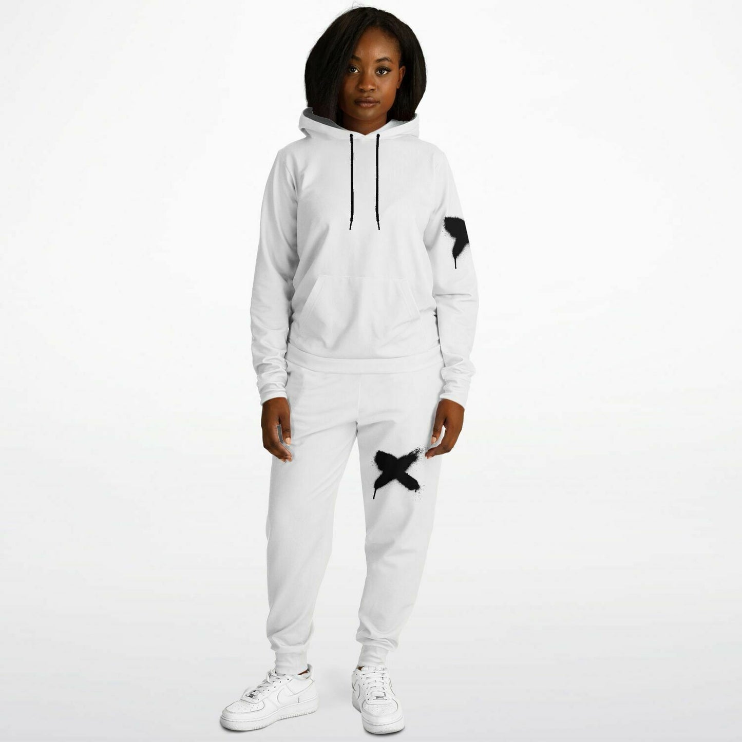 Dog Hoodie & Hoodie/Jogger Set - White Goat